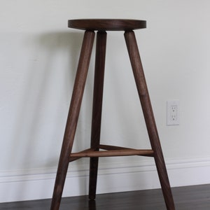 Handmade Walnut Counter Stool 25” Height