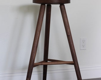 Handmade Walnut Counter Stool 25” Height