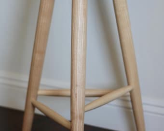 Handmade Ash Counter Stool 25” Height