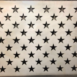 50 Union Stars for American Flag - Wooden Stencil - Precision Laser Cut