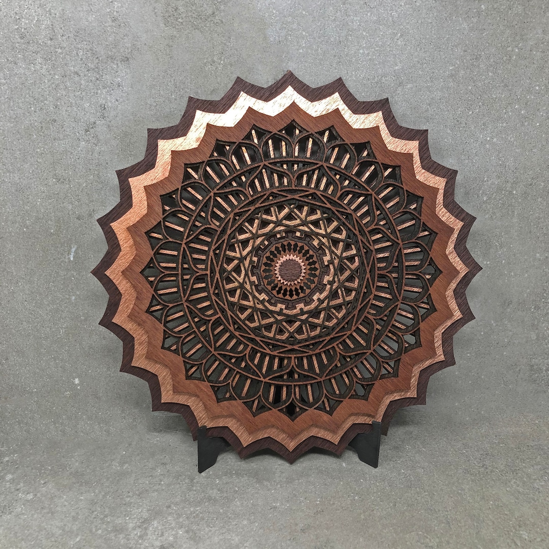 Wood Mandala Wall Art – Sacred Geometry, Yoga Decor - Etsy