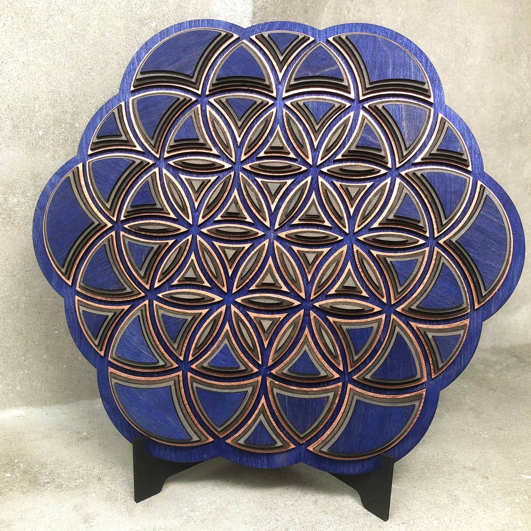 Sacred Geometry Art - Home Decor Wall Hanging or Tabletop Display - Etsy