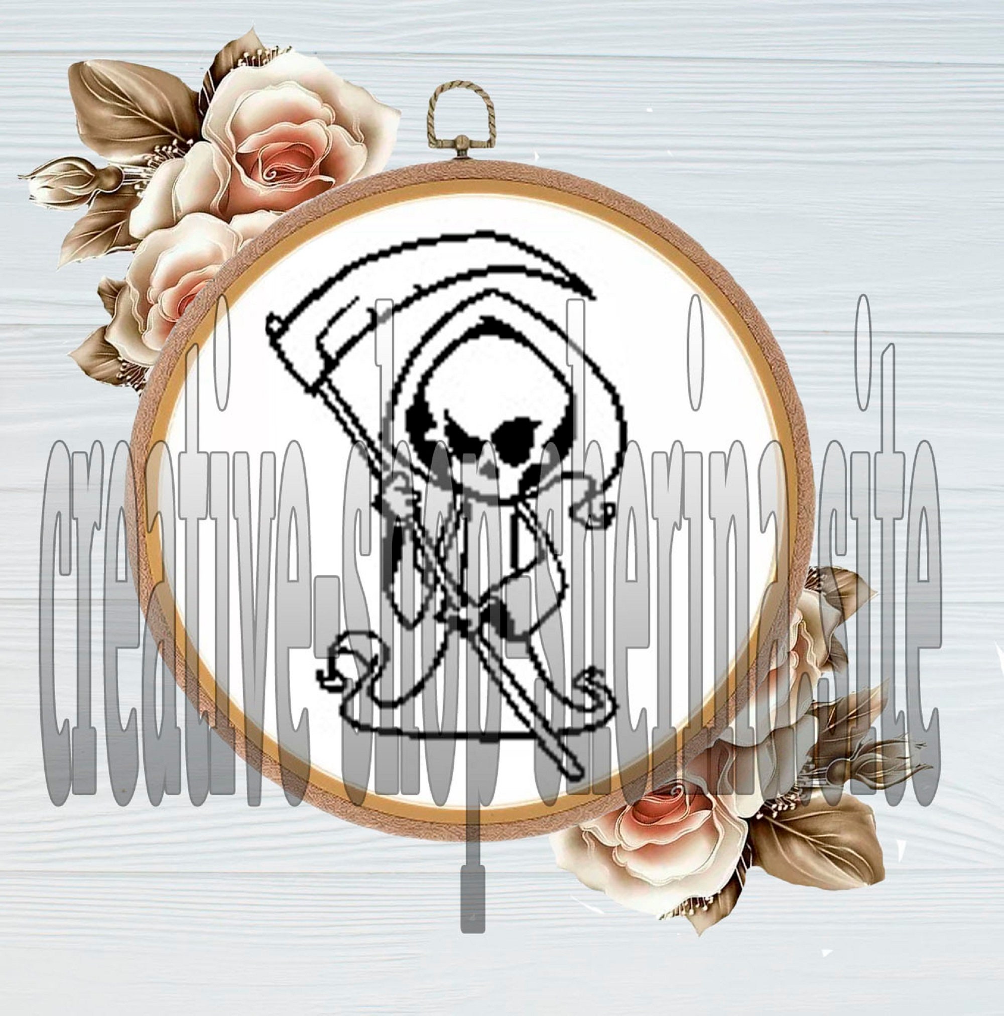 anime grim reaper cross stitch grid anime grim reaper cross stitch grid