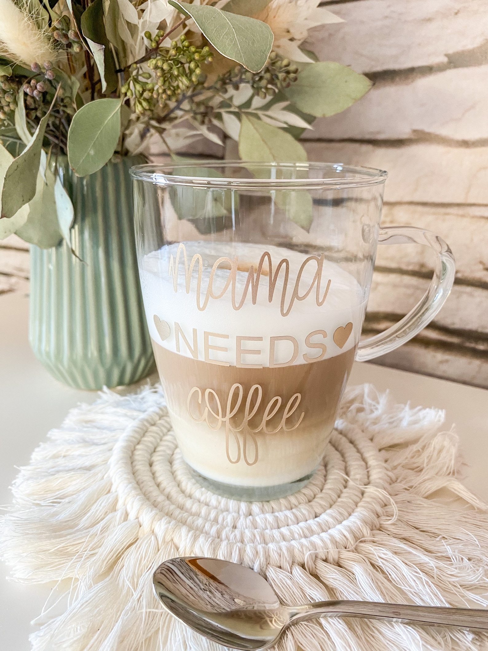Glass cup customizable Cup personalized Glass cup Coffee Etsy