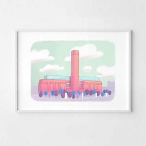 Tate Modern Gallery, London artwork, signed fine art paper print