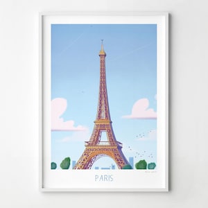 The Eiffel Tower, Paris Artwork, signed fine art print