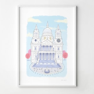 St Pauls Cathedral, London artwork, signed fine art print