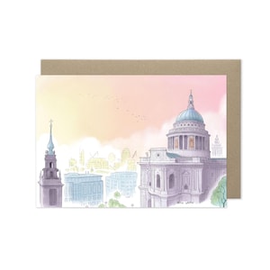 Carte d'horizon de la cathédrale Saint-Paul de Londres