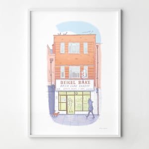 Beigel Bake Brick Lane, London Artwork, signed fine art print