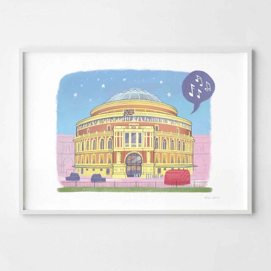 Royal Albert Hall, London Artwork, Signed Fine Art Print - Etsy