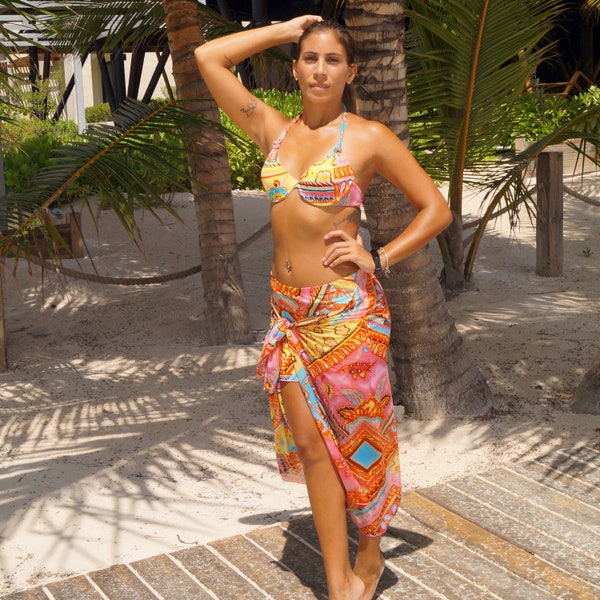 Jupe magique convertible paréo de plage, tenues de plage pour femme, tenue de plage, paréo, robe housse de maillot de bain bohème