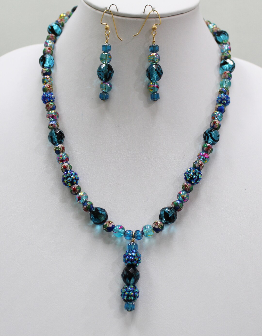 Blue Tortoise Glass Beads Lampwork Beads Vintage Handmade - Etsy