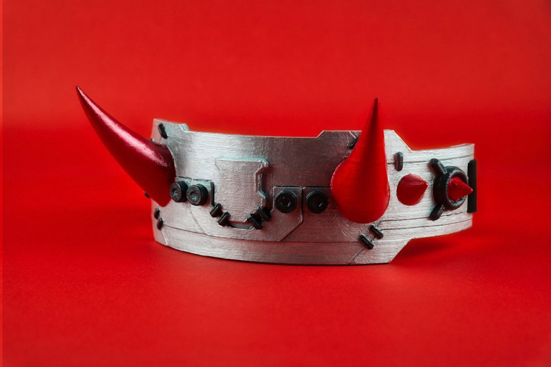 Cyber Oni Headband Cyberpunk Headband Cyberpunk Tiara Demon Oni Tiara