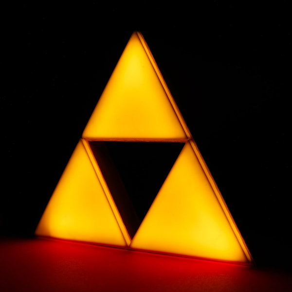 Lampe de bureau Zelda Triforce, lampe de chevet