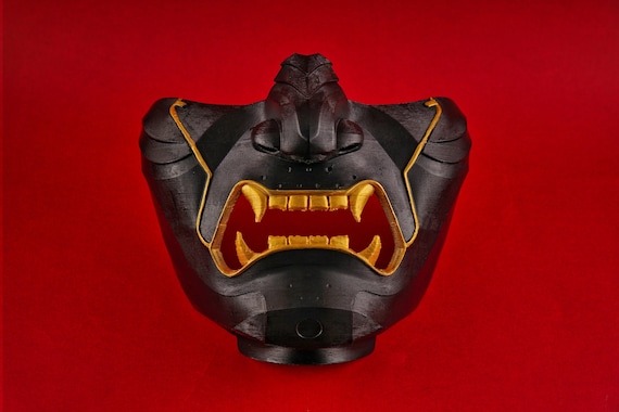 Ghost Samurai Ninja Mask Handcrafted Oni Mempo Cosplay Armor - Etsy
