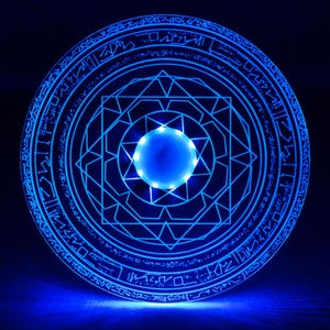 Doctor Strange LED Rune Prop Lysande Magisk Cosplay Artefakt Med Fjärrkontroll