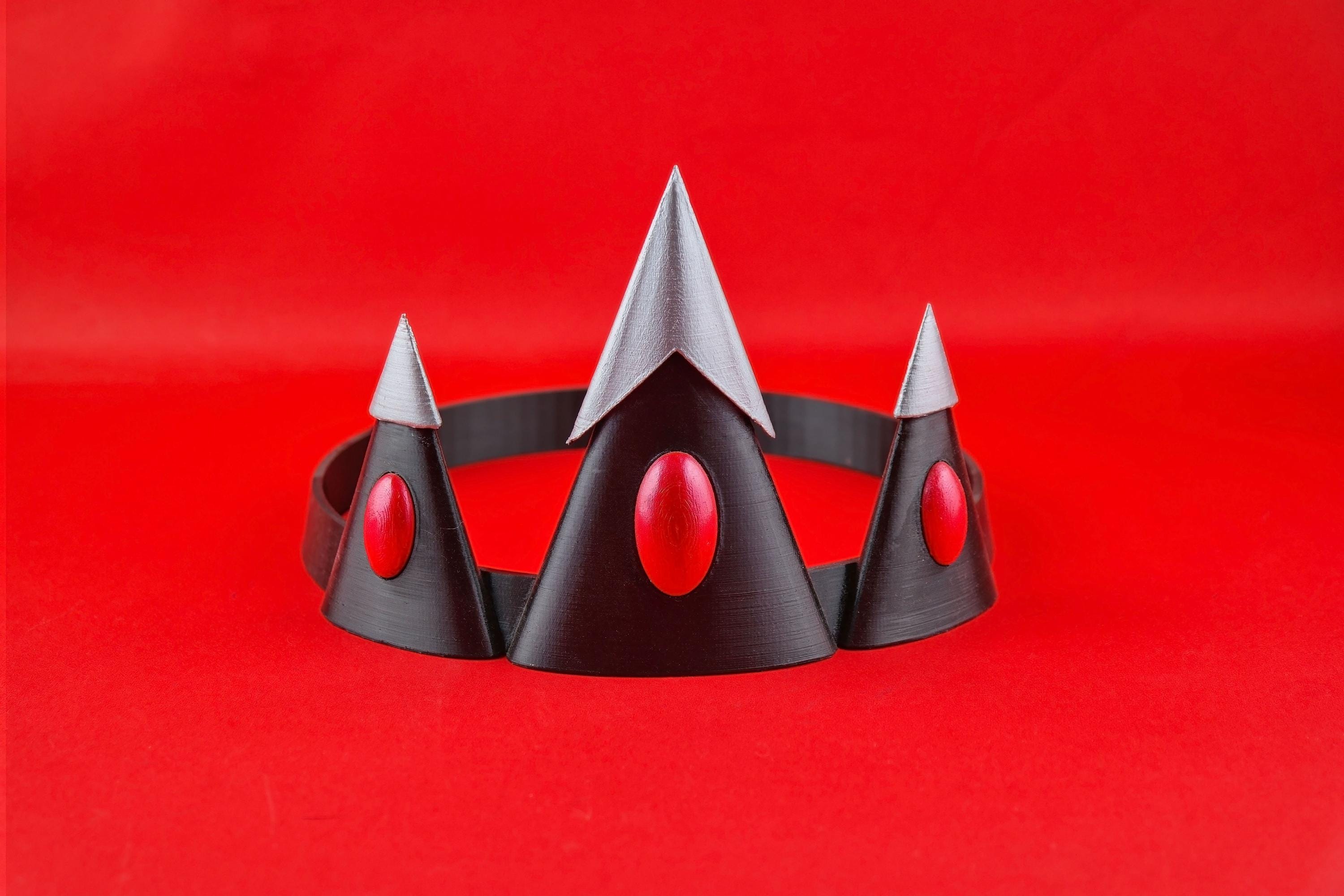 Charlie Morningstar Inspired Princess Crown - Silver Arrow Design with Red Gemstones