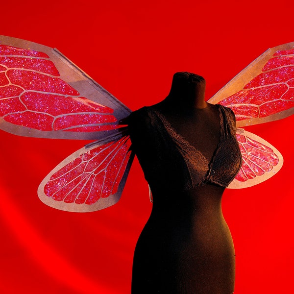 Fairy Style Wing - Fairy Wing - Costume Wing - Glitter Wing - Shining Wing Costume - Purple Fairy Wing - Bug Style Wing - Insect Wing