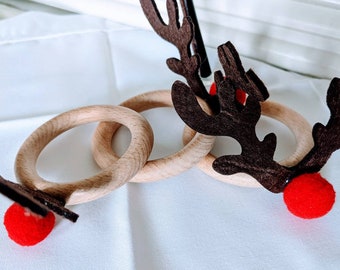 Christmas Reminder Napkin Ring Holders/ Christmas Table Decor/Napkin Rings/ Gift For Holiday