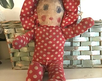 Vintage Handmade Primitive Cloth Doll
