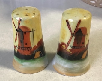 Vintage Windmill Salt and Pepper Shakers