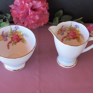 Pretty Royal Stafford Cream and Open Sugar Bowl Bone China made in England