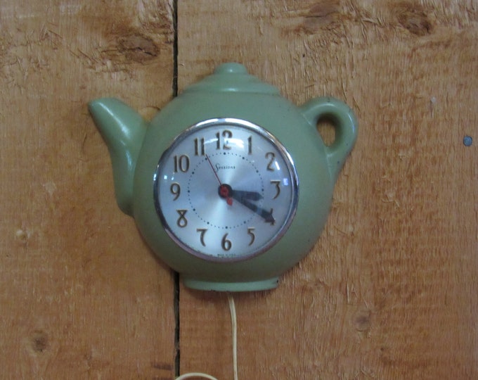 Vintage Sessions Electric Teapot Wall Clock Working - Etsy