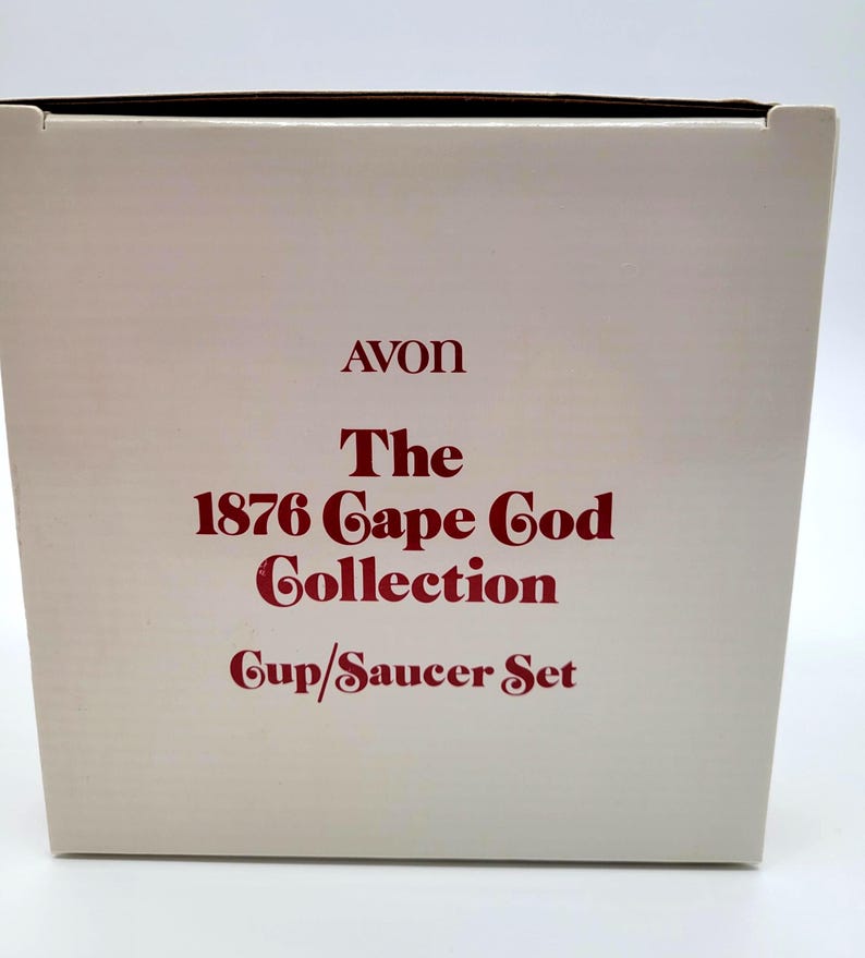 Cape Cod Cardboard Cup and Saucer Set 1876 Cape Cod Collection by Avon - Etsy