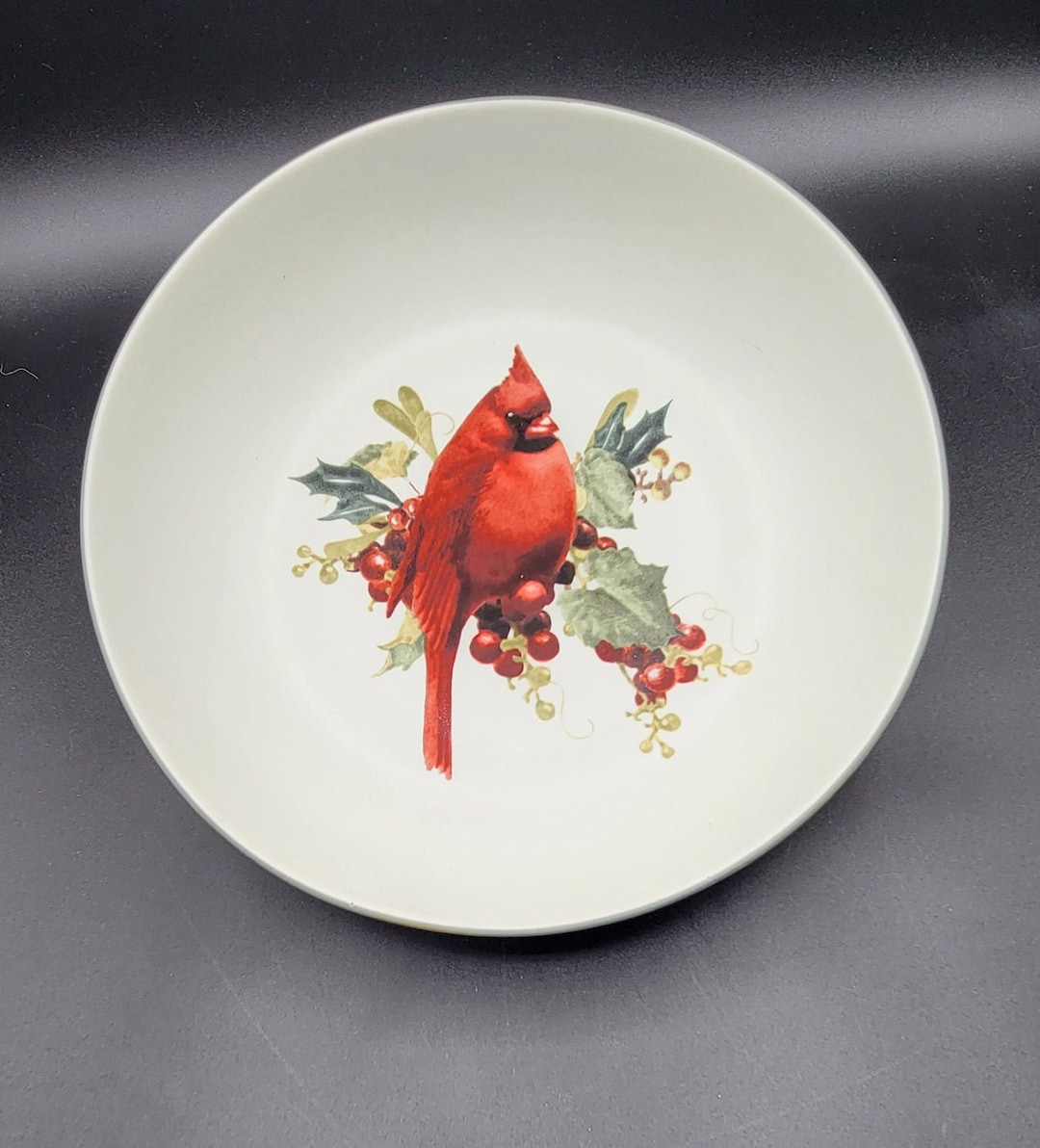 Rare Lennox Winter Greetings Serving Bowl Cardinal Pattern - Etsy