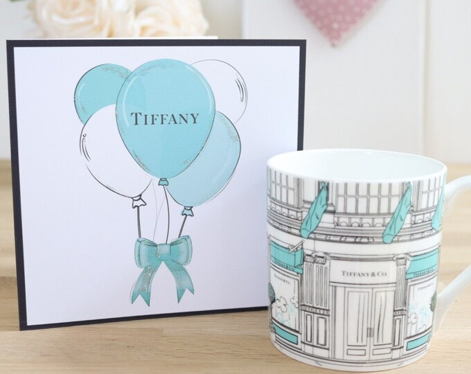 Tiffany Greeting Card - Balloon Print - Tiffany Blue Birthday ...