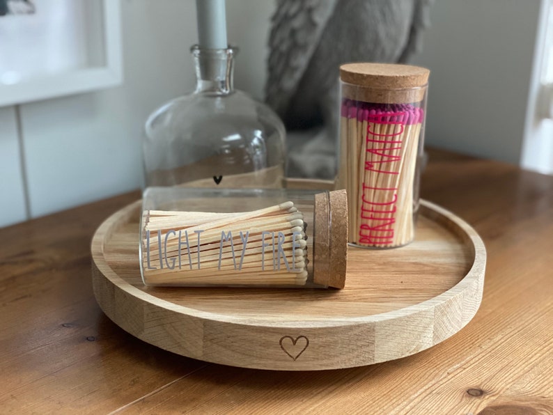 Long Matches Cork Lid Glass Jar Pink/clay White Coloured Tip Etsy UK