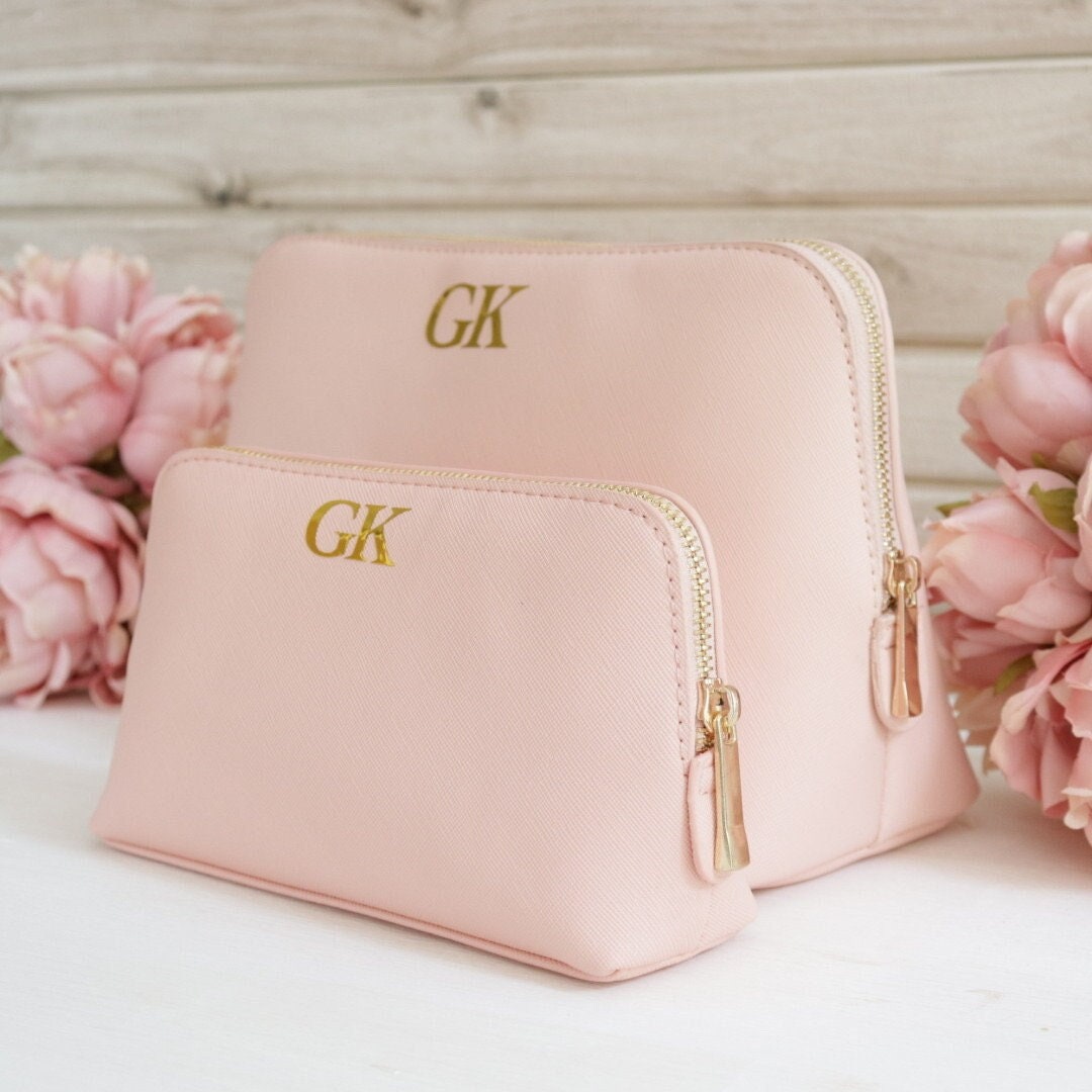 Personalised Make up Bags Initials Cosmetic Toiletry Travel Pouch Holiday Hen Party Bride