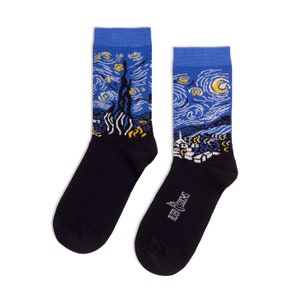 Starry Night socks | Van Gogh print | art socks | fun socks | Vincent Van Gogh prints | Vincent Van Gogh art | artsy socks | cute socks