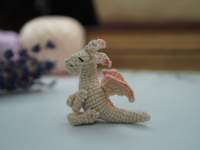 amigurumi keychain tutorial in US terms pdf pattern \u0421rochet pattern dragon