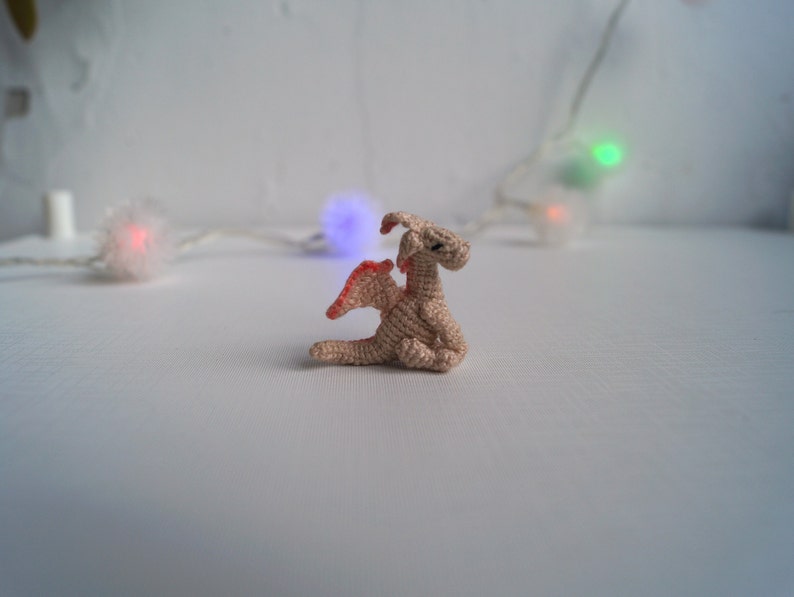 amigurumi keychain tutorial in US terms pdf pattern \u0421rochet pattern dragon