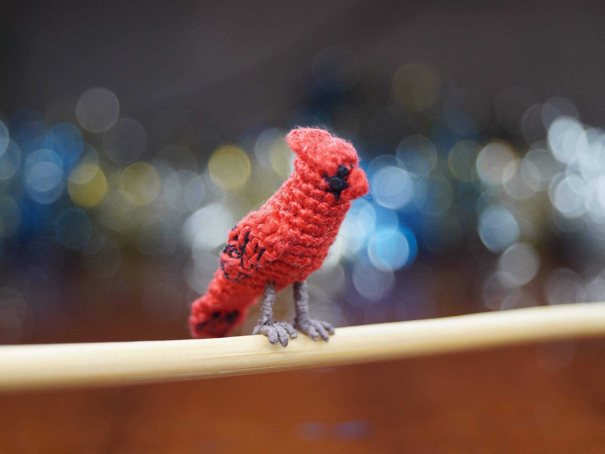 Amigurumi pattern red cardinal crochet ornament pdf pattern | Etsy