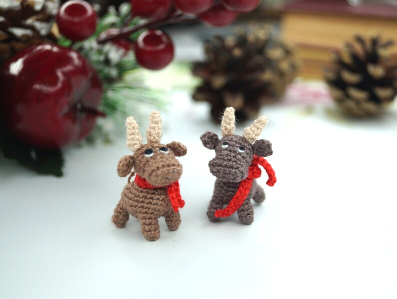 Amigurumi pattern bull crochet cow in US terms symbol of 2021