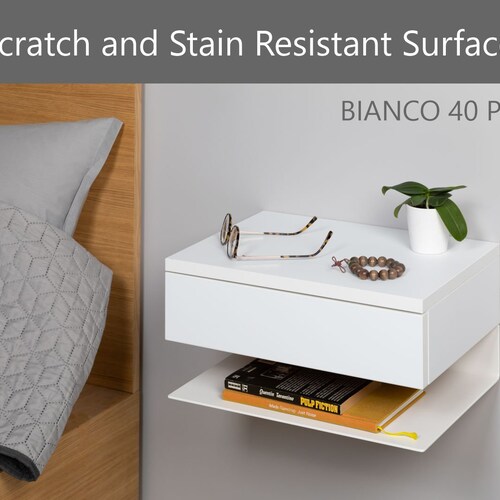 Floating Night Stand Nightstand Floating Bedside Table Etsy