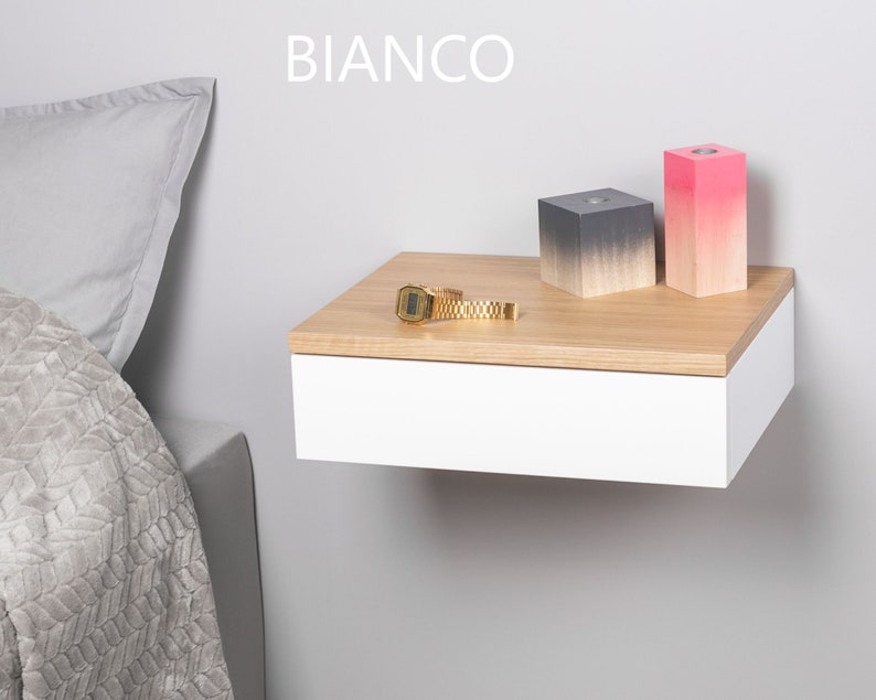 Floating Nightstand Floating Bedside Table Etsy