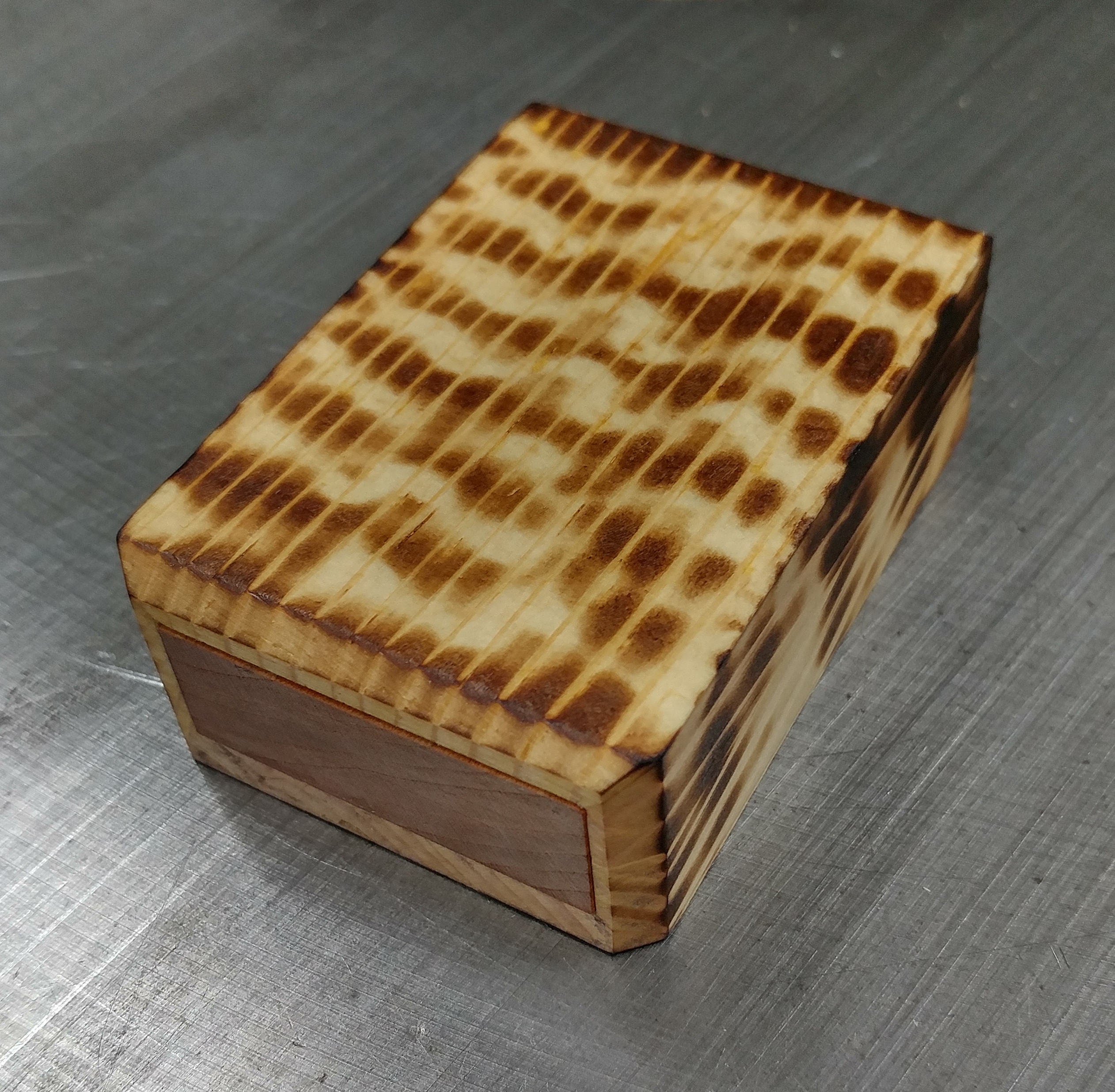 ON SALE Mini Wood Box Handmade Hand Burned Etsy