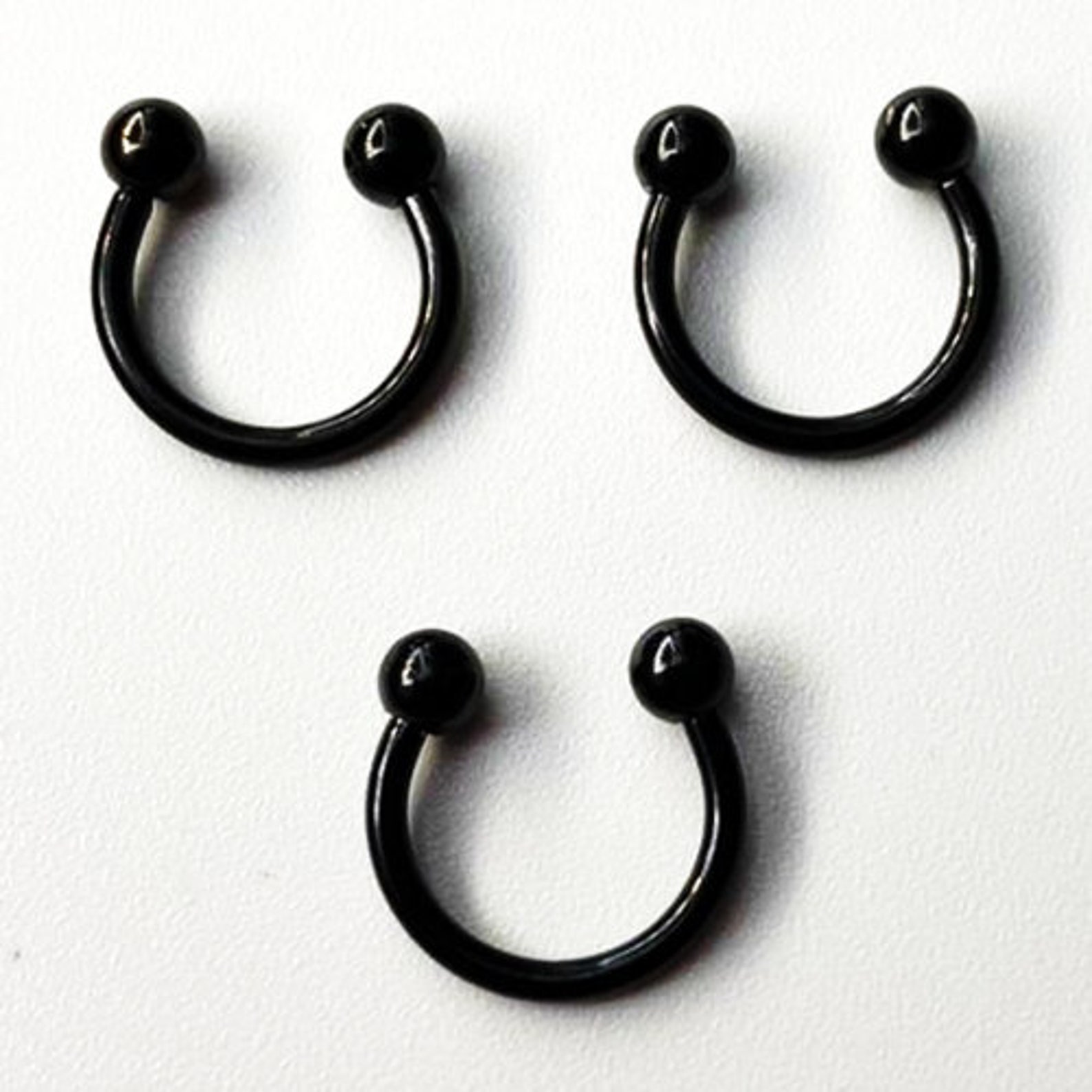 Black Septum Ring Nose Ring Septum jewelry Septum piercing | Etsy