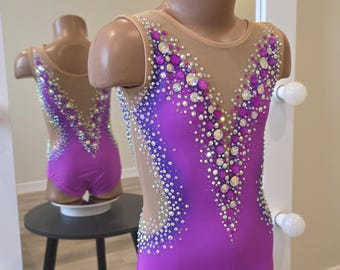 Rhythmic Gymnastic Leotard Custom Made Girls 122-132 cm