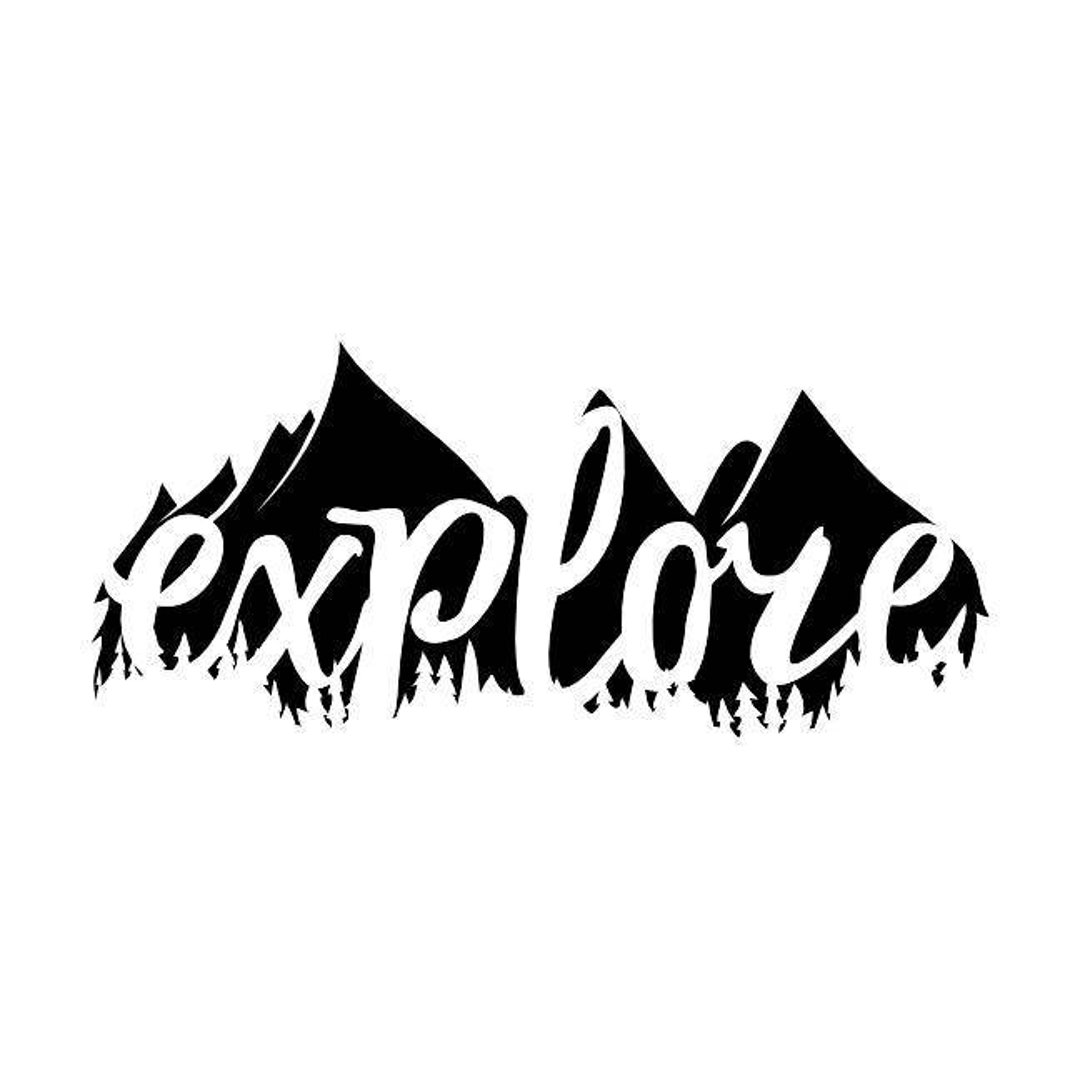 2x Explore Mountains Nature Vinyl Decal Sticker Different Etsy