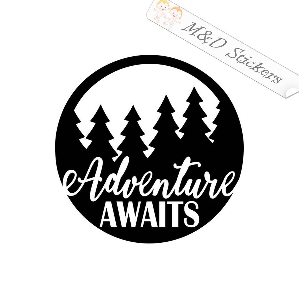 2x Adventure Awaits Vinyl Decal Sticker Different Colors & Size for ...