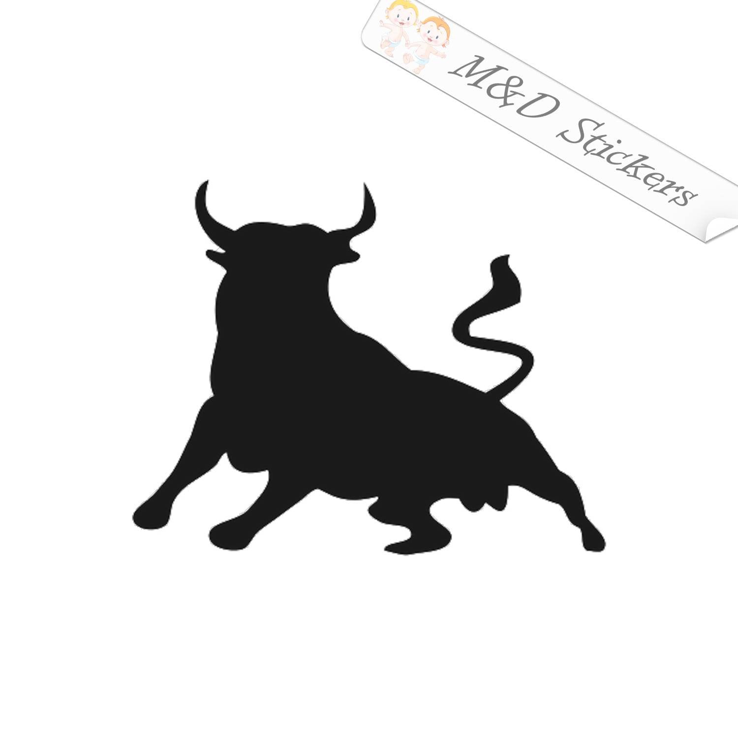 Bull Shaped Spanish Flag Sticker Decal - Self Adhesive Vinyl - Weatherproof  - Made in USA - espana spain toro matador bull fighter 