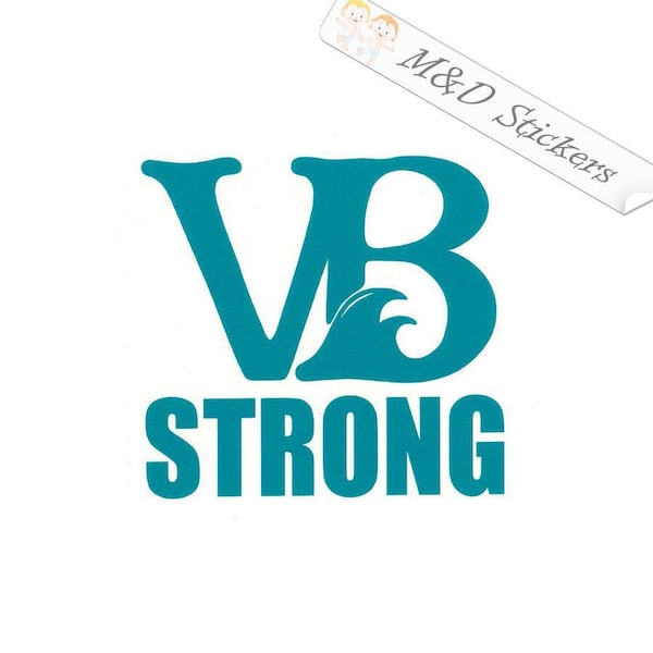 2x Virginia Beach VBStrong Vinyl Decal Sticker Different colors & size for Cars/Bikes/Windows