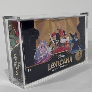 Disney Lorcana Booster Box, vitrine acrylique protégée contre les UV et protecteur de boîte