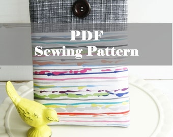 Basic Kindle Case Sewing Pattern How to Make kindle Cover tutorial, DIY basic kindle sleeve,  PDF kindle travel Sleeve Ebook