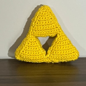 Crochet Triforce based on the Legend of Zelda