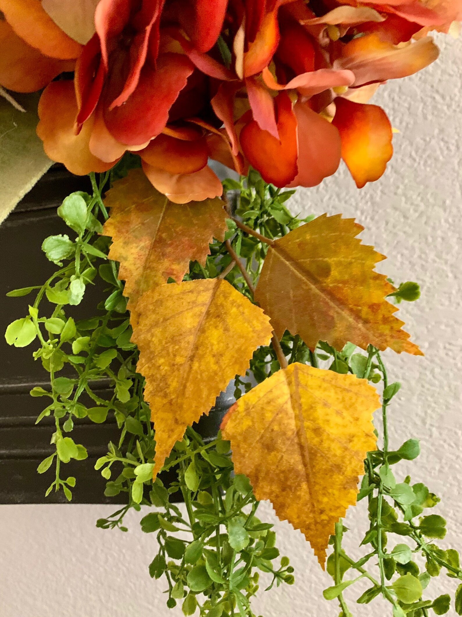 Fall Hydrangea & Sunflower Metal Door Basketfall Door Etsy